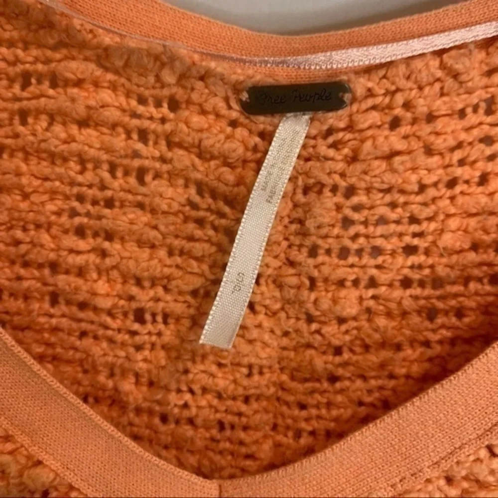Free People V-neck popcorn sweater